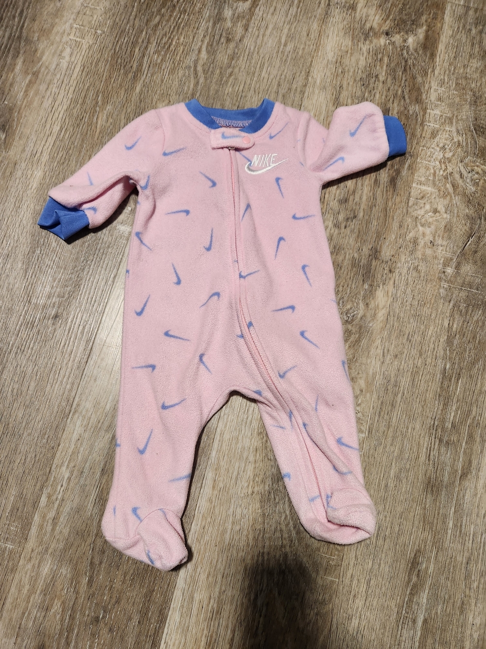 Nike Pink Footed Fleece One-Piece